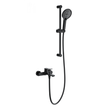 Смеситель для ванны с душевым гарнитуром WONZON & WOGHAND, Черный матовый (WW-C2036-MB)