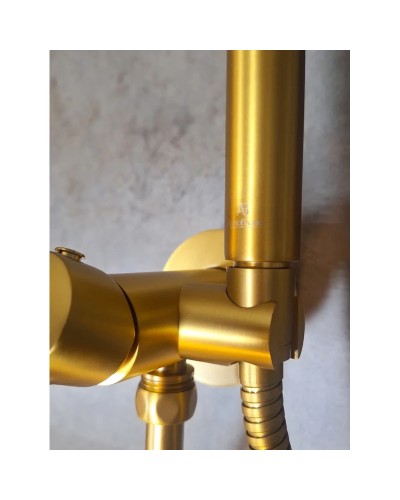 Гигиенический душ AltroBagno Modern 060117OrSp со смесителем, золотой матовый