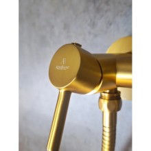 Гигиенический душ AltroBagno Modern 060117OrSp со смесителем, золотой матовый