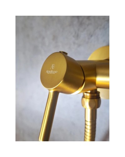 Гигиенический душ AltroBagno Modern 060117OrSp со смесителем, золотой матовый