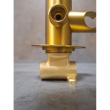 Гигиенический душ AltroBagno Modern 060117OrSp со смесителем, золотой матовый