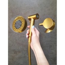 Гигиенический душ AltroBagno Modern 060117OrSp со смесителем, золотой матовый