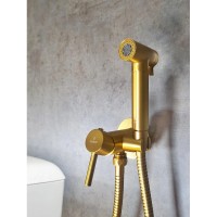 Гигиенический душ AltroBagno Modern 060117OrSp со смесителем, золотой матовый