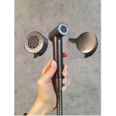 Гигиенический душ AltroBagno Modern 060118GrMt со смесителем, оружейная сталь