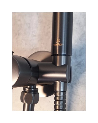 Гигиенический душ AltroBagno Modern 060118GrMt со смесителем, оружейная сталь