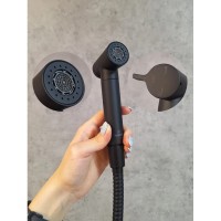 Гигиенический душ AltroBagno Modern 060119NeOp со смесителем, черный матовый