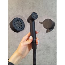 Гигиенический душ AltroBagno Modern 060119NeOp со смесителем, черный матовый