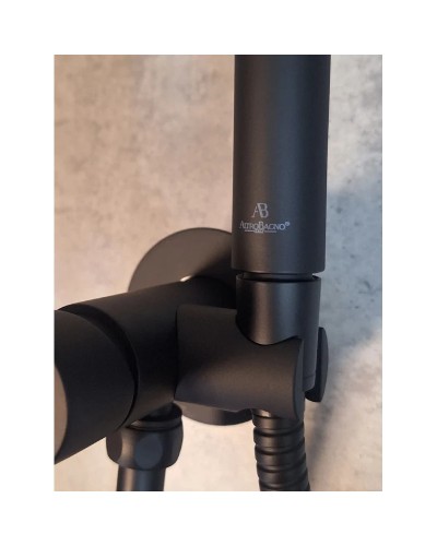 Гигиенический душ AltroBagno Modern 060119NeOp со смесителем, черный матовый