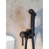 Гигиенический душ AltroBagno Modern 060119NeOp со смесителем, черный матовый