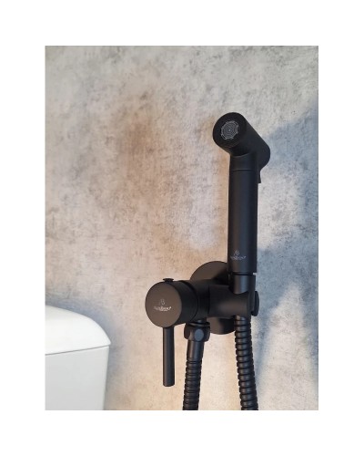 Гигиенический душ AltroBagno Modern 060119NeOp со смесителем, черный матовый