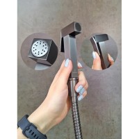 Гигиенический душ AltroBagno Beni aggiuntivi AltroBagnoBM060121GrMt со смесителем, оружейная сталь