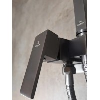 Гигиенический душ AltroBagno Beni aggiuntivi AltroBagnoBM060121GrMt со смесителем, оружейная сталь