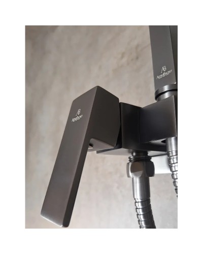 Гигиенический душ AltroBagno Beni aggiuntivi AltroBagnoBM060121GrMt со смесителем, оружейная сталь