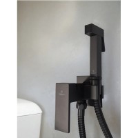 Гигиенический душ AltroBagno Beni aggiuntivi AltroBagnoBM060122NeOp со смесителем, черный матовый