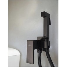 Гигиенический душ AltroBagno Beni aggiuntivi AltroBagnoBM060122NeOp со смесителем, черный матовый