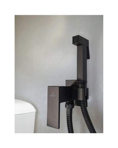 Гигиенический душ AltroBagno Beni aggiuntivi AltroBagnoBM060122NeOp со смесителем, черный матовый