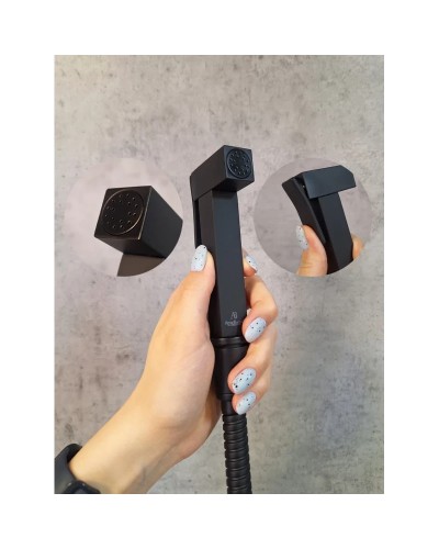 Гигиенический душ AltroBagno Beni aggiuntivi AltroBagnoBM060122NeOp со смесителем, черный матовый