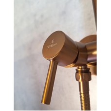 Гигиенический душ AltroBagno Modern 060123RaSp со смесителем, медь матовая