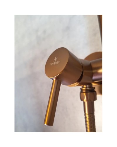 Гигиенический душ AltroBagno Modern 060123RaSp со смесителем, медь матовая