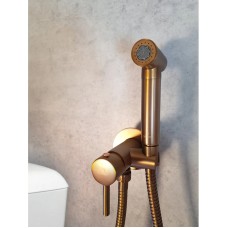 Гигиенический душ AltroBagno Modern 060123RaSp со смесителем, медь матовая