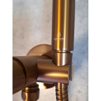Гигиенический душ AltroBagno Modern 060123RaSp со смесителем, медь матовая