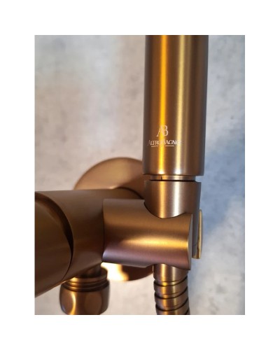 Гигиенический душ AltroBagno Modern 060123RaSp со смесителем, медь матовая