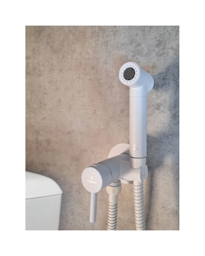 Гигиенический душ AltroBagno Modern 060124BiOp со смесителем, белый матовый