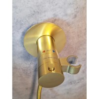Гигиенический душ AltroBagno Beni aggiuntivi AltroBagnoBM060403OrSp с термостатом, золотой матовый