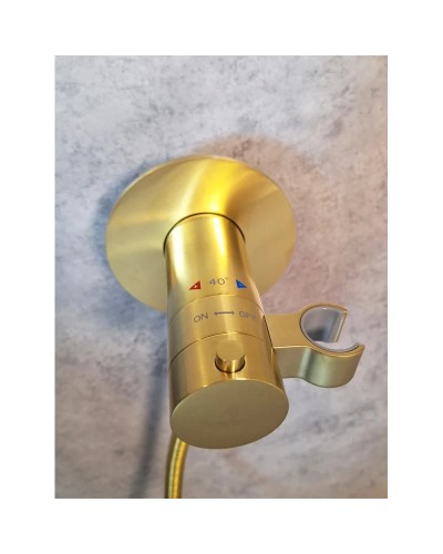 Гигиенический душ AltroBagno Beni aggiuntivi AltroBagnoBM060403OrSp с термостатом, золотой матовый