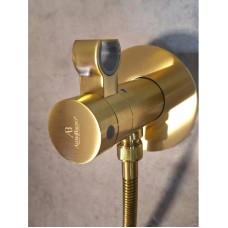 Гигиенический душ AltroBagno Beni aggiuntivi AltroBagnoBM060403OrSp с термостатом, золотой матовый