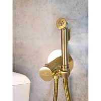 Гигиенический душ AltroBagno Beni aggiuntivi AltroBagnoBM060403OrSp с термостатом, золотой матовый