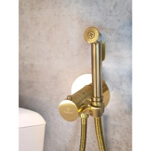 Гигиенический душ AltroBagno Beni aggiuntivi AltroBagnoBM060403OrSp с термостатом, золотой матовый