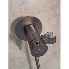Гигиенический душ AltroBagno Beni aggiuntivi AltroBagnoBM060404GrMt с термостатом, оружейная сталь