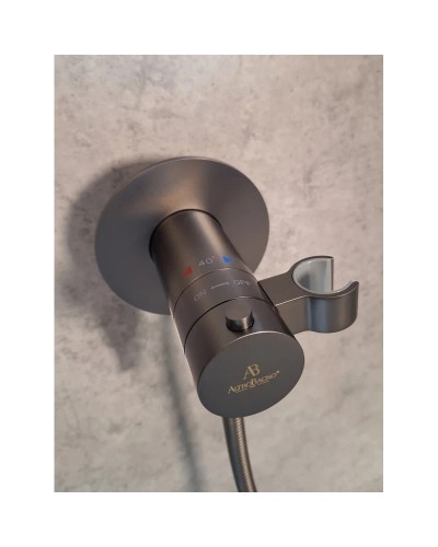 Гигиенический душ AltroBagno Beni aggiuntivi AltroBagnoBM060404GrMt с термостатом, оружейная сталь
