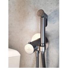 Гигиенический душ AltroBagno Beni aggiuntivi AltroBagnoBM060404GrMt с термостатом, оружейная сталь