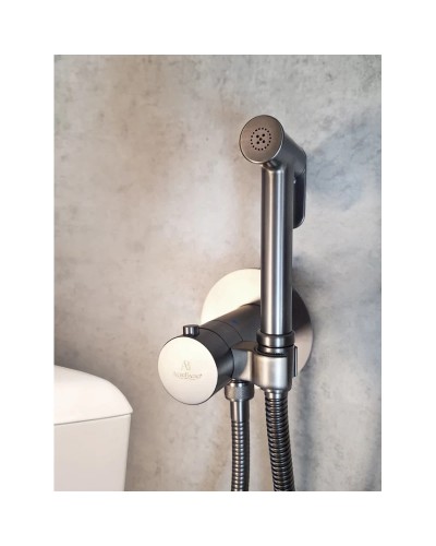 Гигиенический душ AltroBagno Beni aggiuntivi AltroBagnoBM060404GrMt с термостатом, оружейная сталь