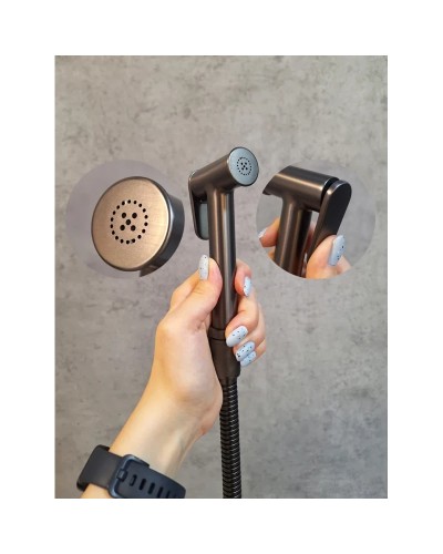 Гигиенический душ AltroBagno Beni aggiuntivi AltroBagnoBM060404GrMt с термостатом, оружейная сталь