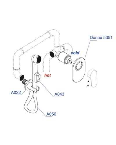 Гигиенический комплект WasserKRAFT А11056