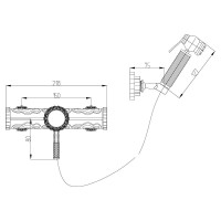 Гигиенический душ со смесителем Lemark Jasmine LM6618ORB Черная бронза