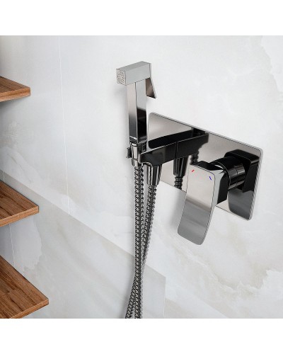 Гигиенический душ со смесителем WasserKRAFT Aller 10638 Хром