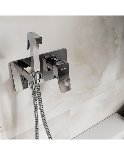 Гигиенический душ со смесителем WasserKRAFT Aller 10638 Хром