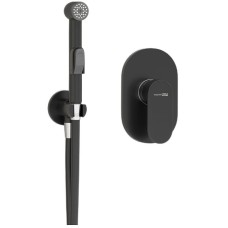 Гигиенический душ со смесителем WasserKRAFT Elbe A117451 Черный матовый