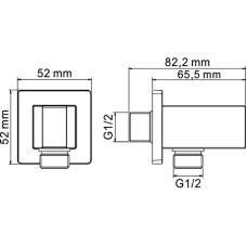 Гигиенический душ со смесителем WasserKRAFT Aller A106157 Хром