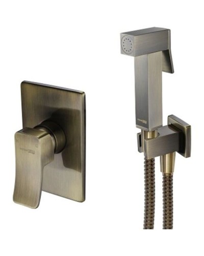 Гигиенический душ со смесителем WasserKRAFT Exter A01652 Бронза