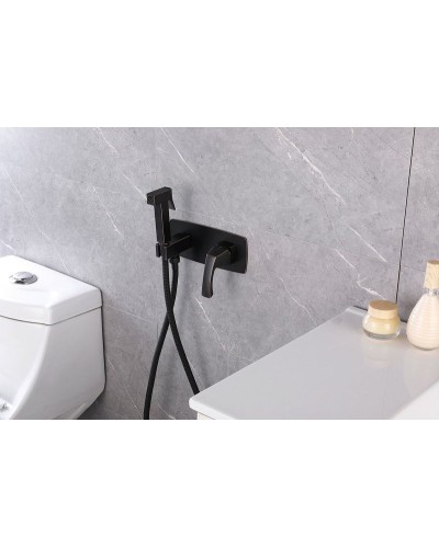 Гигиенический душ со смесителем Lemark Nubira LM6219ORB Черная бронза