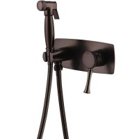 Гигиенический душ со смесителем Lemark Peretto LM6319RB Черный кофе