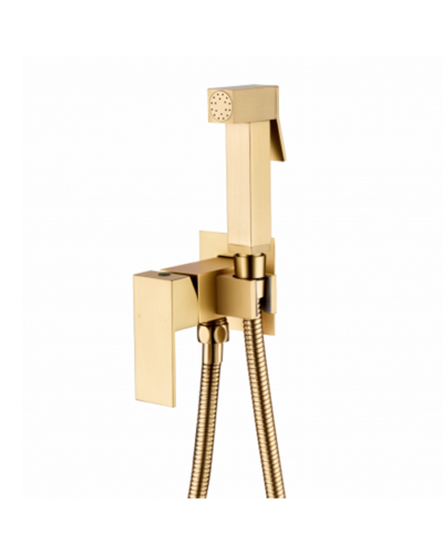 Смеситель встраиваемый с гигиеническим душем RIMERO RM020MG (Матовое золото)
