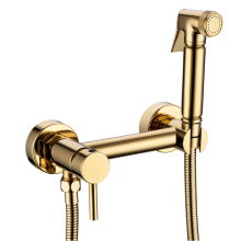 Смеситель с гигиеническим душем RIMERO RM800GO (Золото)