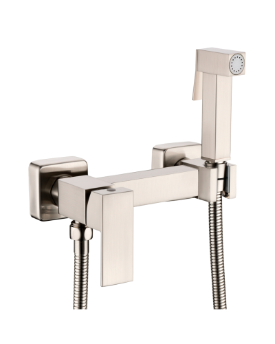 Смеситель с гигиеническим душем RIMERO RM700NK (Никель)