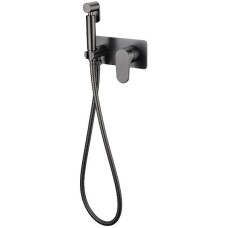 Гигиенический душ со смесителем Boheme Spectre 457-GM Оружейная сталь